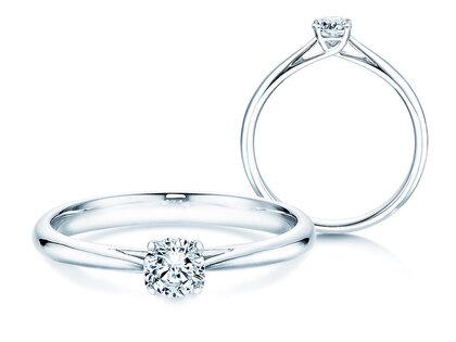 Verlovingsring Delight in 14K witgoud met diamant 0,30ct H/SI