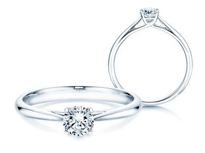 Verlovingsring Delight in 14K witgoud met diamant 0,40ct H/SI