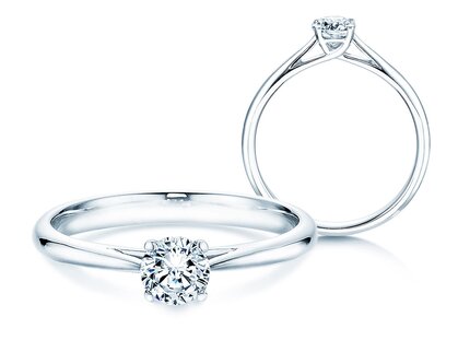 Verlovingsring Delight in 14K witgoud met diamant 0,40ct G/SI