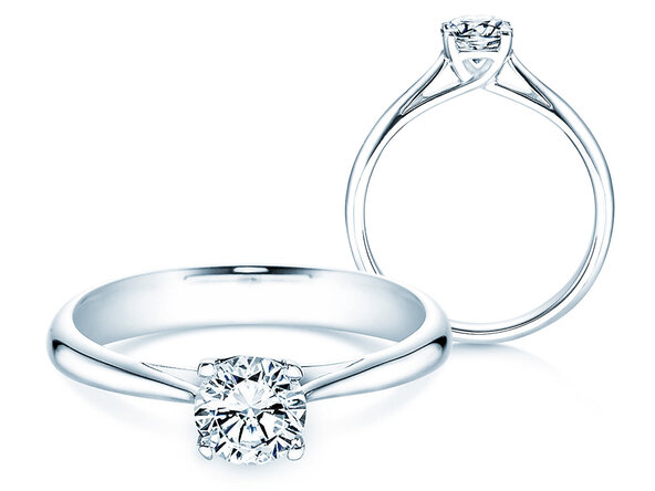 Verlovingsring Delight in 14K witgoud met diamant 0,75ct G/IF