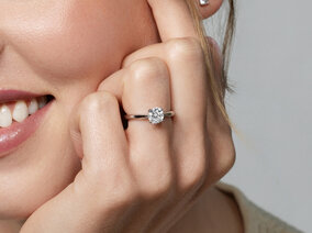 Verlovingsring Delight in zilver 925/- met diamant 0,05ct G/SI