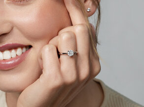Verlovingsring Delight in 18K roségoud met diamant 1,00ct H/SI