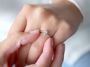 Verlovingsring Delight in 14K witgoud met diamant 0,30ct H/SI
