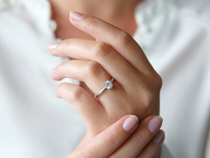 Verlovingsring Delight in 14K witgoud met diamant 0,75ct G/IF