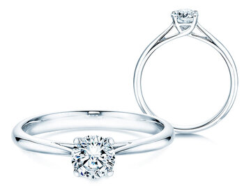 Verlovingsring Delight in 9K witgoud met diamant 0,50ct H/SI