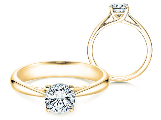 Verlovingsring Delight in 9K witgoud met diamant 1,00ct H/SI