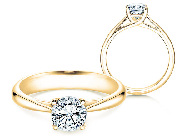 Verlovingsring Delight in 14K geelgoud met diamant 1,00ct H/SI