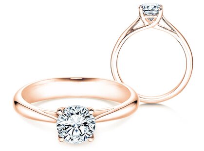 Verlovingsring Delight in 18K roségoud met diamant 1,00ct G/SI