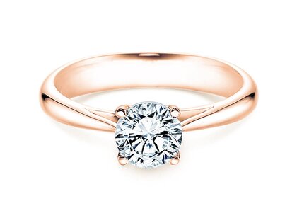 Verlovingsring Delight in 18K roségoud met diamant 1,00ct H/SI