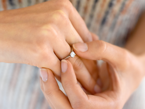 Verlovingsring Delight in 9K witgoud met Lab-grown diamant 0,50ct E/VS