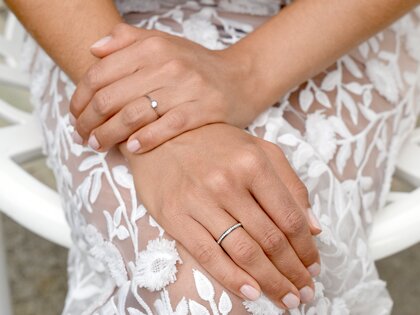 Verlovingsring Devotion in 18K witgoud met diamant 0,15ct H/SI
