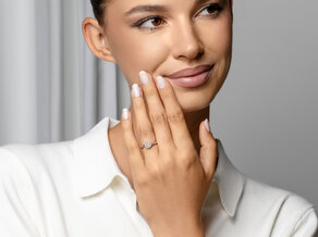Verlovingsring Devotion in 18K witgoud met diamant 1,00ct H/SI
