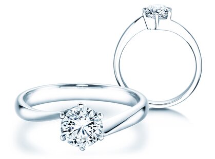 Verlovingsring Devotion in 14K witgoud met diamant 1,00ct G/SI