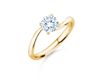 Verlovingsring Devour in 9K geelgoud met diamant 1,00ct H/SI