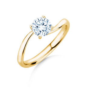 Verlovingsring Devour in 9K geelgoud met diamant 1,00ct H/SI