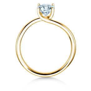 Verlovingsring Devour in 9K geelgoud met diamant 1,00ct H/SI