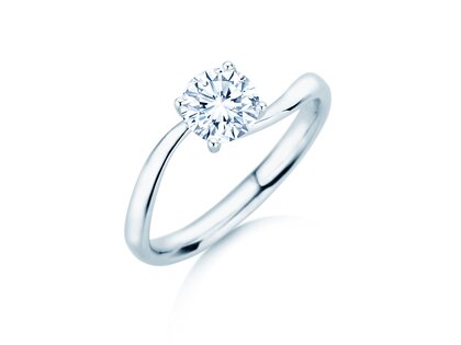 Verlovingsring Devour in 9K witgoud met diamant 1,00ct H/SI