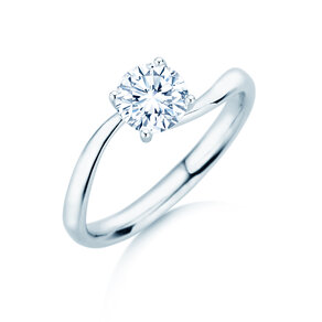 Verlovingsring Devour in 9K witgoud met diamant 1,00ct H/SI