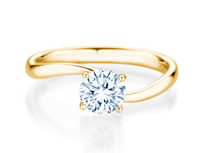 Verlovingsring Devour in 9K geelgoud met diamant 1,00ct H/SI