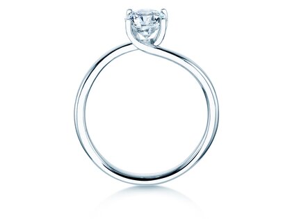 Verlovingsring Devour in 9K witgoud met diamant 1,00ct H/SI
