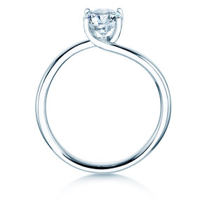 Verlovingsring Devour in 9K witgoud met diamant 1,00ct H/SI