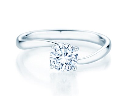 Verlovingsring Devour in 9K witgoud met diamant 1,00ct H/SI