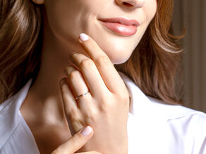 Verlovingsring Devour in 14K geelgoud met diamant 0,05ct H/SI