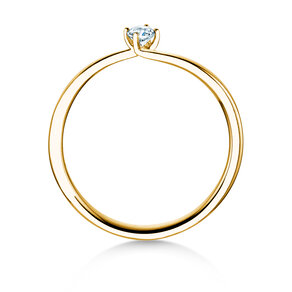 Verlovingsring Devour in 14K geelgoud met diamant 0,10ct H/SI