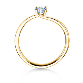 Verlovingsring Devour in 9K geelgoud met diamant 0,25ct H/SI