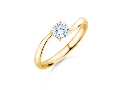 Verlovingsring Devour in 9K geelgoud met diamant 0,50ct H/SI