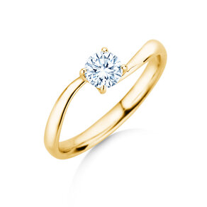 Verlovingsring Devour in 9K geelgoud met diamant 0,50ct H/SI