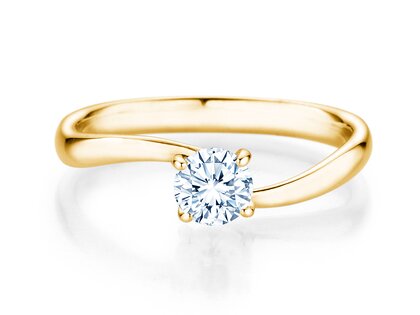 Verlovingsring Devour in 9K geelgoud met diamant 0,50ct H/SI