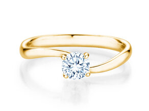 Verlovingsring Devour in 9K geelgoud met diamant 0,50ct H/SI