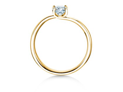 Verlovingsring Devour in 9K geelgoud met diamant 0,50ct H/SI