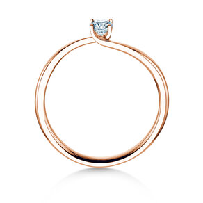 Verlovingsring Devour in 9K roségoud met Lab-grown diamant 0,15ct E/VS