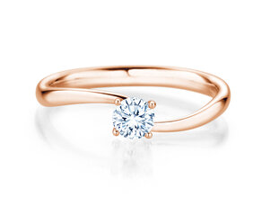 Verlovingsring Devour in 14K roségoud met diamant 0,25ct H/SI