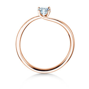 Verlovingsring Devour in 14K roségoud met diamant 0,25ct H/SI