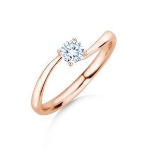 Verlovingsring Devour in 14K roségoud met diamant 0,25ct H/SI