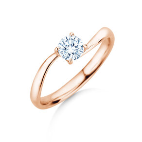 Verlovingsring Devour in 14K roségoud met diamant 0,50ct H/SI