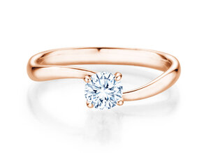 Verlovingsring Devour in 14K roségoud met diamant 0,50ct H/SI