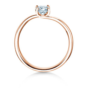Verlovingsring Devour in 14K roségoud met diamant 0,50ct H/SI