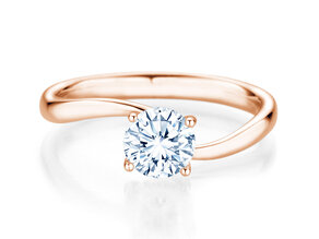 Verlovingsring Devour in 9K roségoud met diamant 1,00ct H/SI