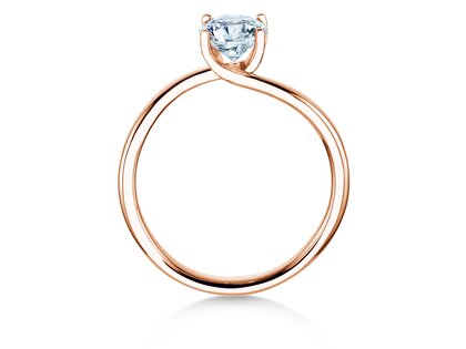 Verlovingsring Devour in 9K roségoud met diamant 1,00ct H/SI