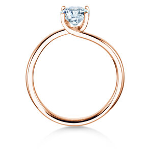 Verlovingsring Devour in 9K roségoud met diamant 1,00ct H/SI