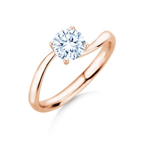 Verlovingsring Devour in 9K roségoud met diamant 1,00ct H/SI