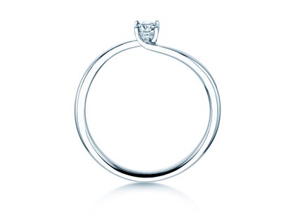 Verlovingsring Devour in zilver 925/- met Lab-grown diamant 0,15ct E/VS