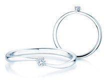 Verlovingsring Devour in zilver 925/- met diamant 0,07ct G/SI
