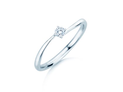 Verlovingsring Devour in zilver 925/- met diamant 0,10ct G/SI