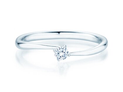 Verlovingsring Devour in zilver 925/- met diamant 0,10ct G/SI