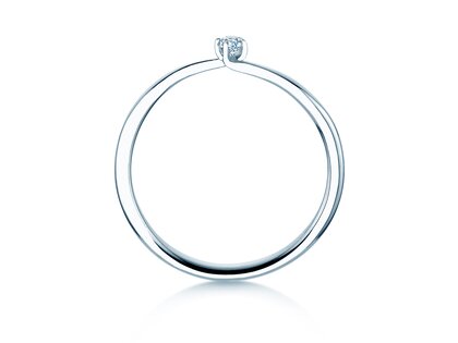 Verlovingsring Devour in 14K witgoud met diamant 0,05ct H/SI